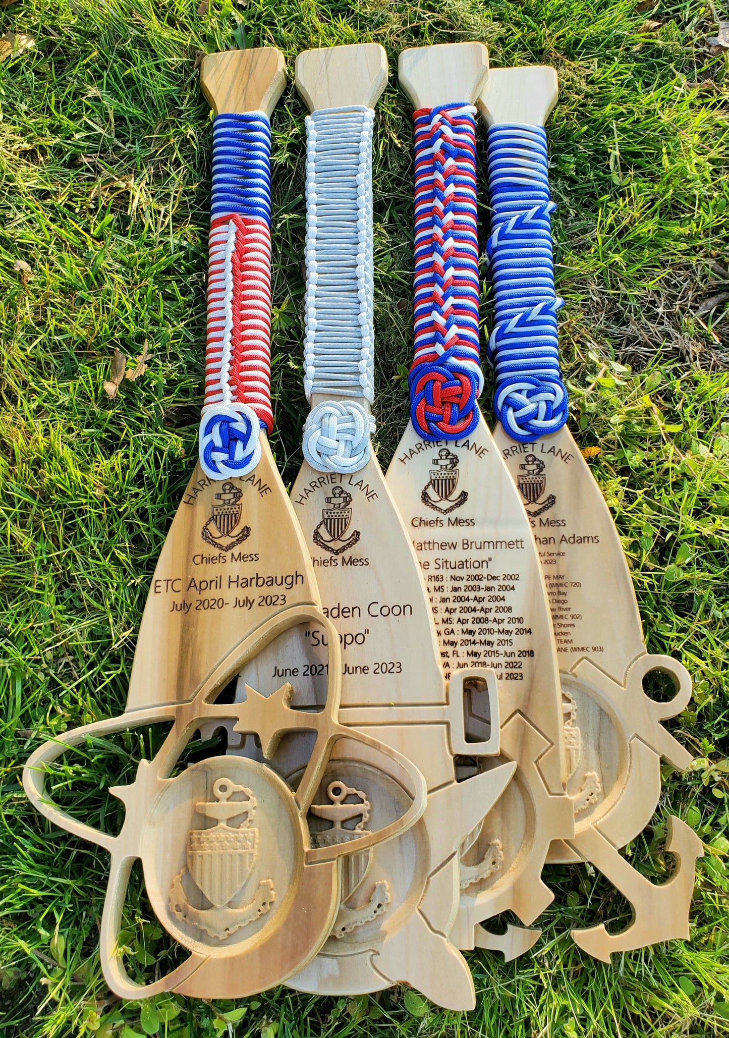 Military Paddle with Specialty Cut Out - Fully Dressed